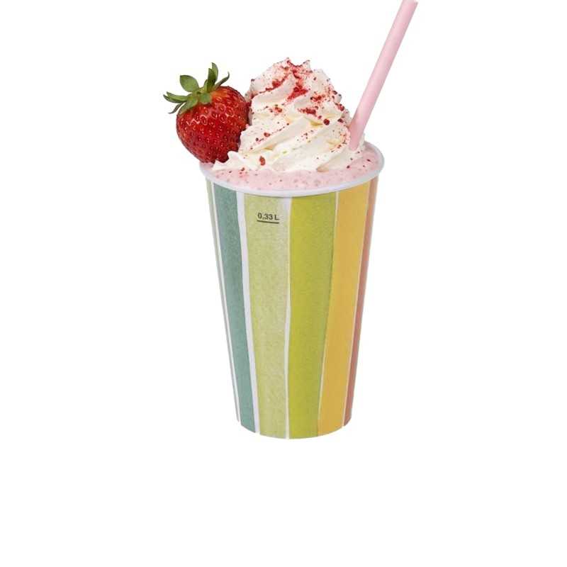 Bicchiere cartoncino Bellavita 420 cc frappè granite frullati | Crovegli