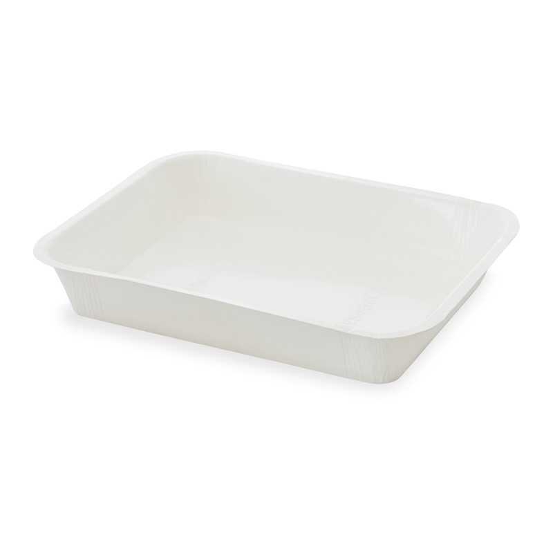 Vaschetta cellulosa VS45G termosaldabile 270x210 H45 6 porzioni microonde | Crovegli
