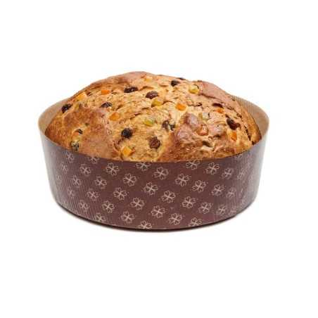 Forma panettone basso carta forno 1000 g Ø 21 cm H 7 cm | Crovegli