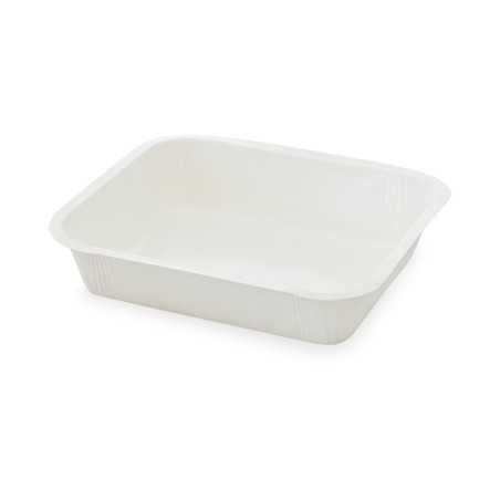 Vaschetta cellulosa VS45P termosaldabile 180x210 H45 4 porzioni microonde | Crovegli
