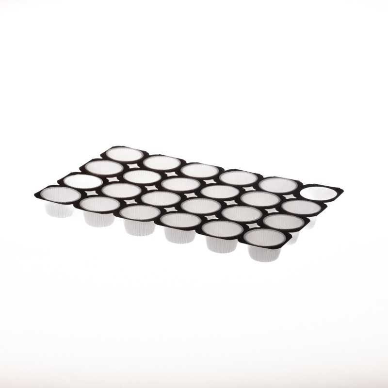 Forma muffin cartoncino bianco 2 once Ø 6,8 cm H 36 mm forno | Crovegli