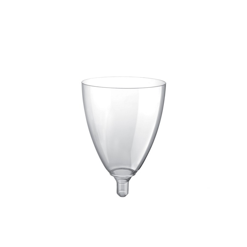 Calice flute plastica trasparente senza gambo | Crovegli