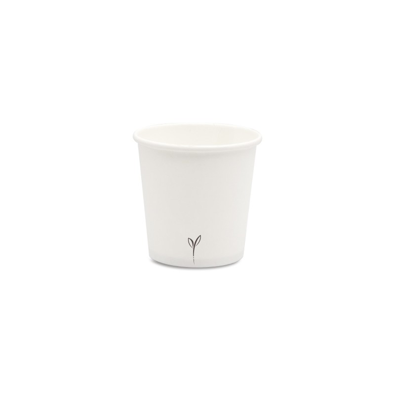 Bicchiere caffè cartoncino bianco 120 ml | Crovegli