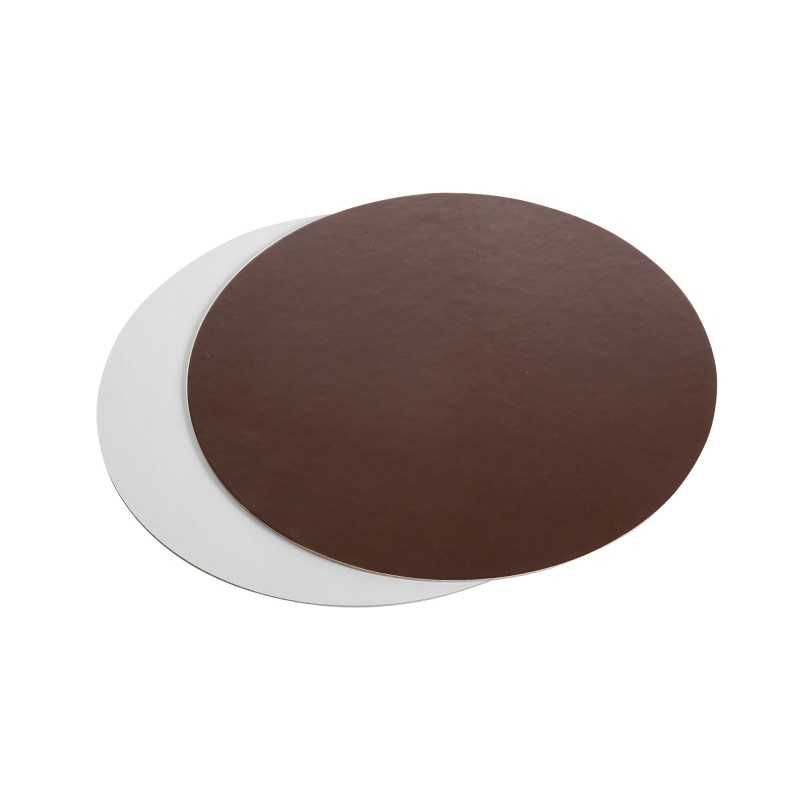 Disco sottotorta marrone perla liscio Ø 18 cm pasticceria gelateria | Crovegli