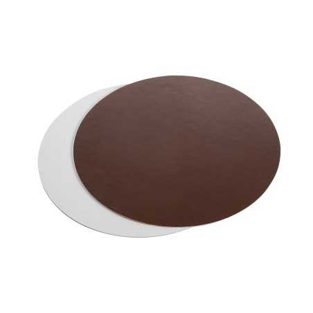 Disco sottotorta marrone perla liscio Ø 18 cm pasticceria gelateria | Crovegli