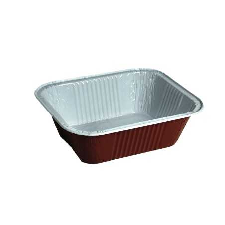 Contenitore alluminio 110 laccato rame 1 porzione | Crovegli