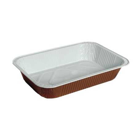 Contenitore alluminio 111 laccato rame 4 porzioni | Crovegli
