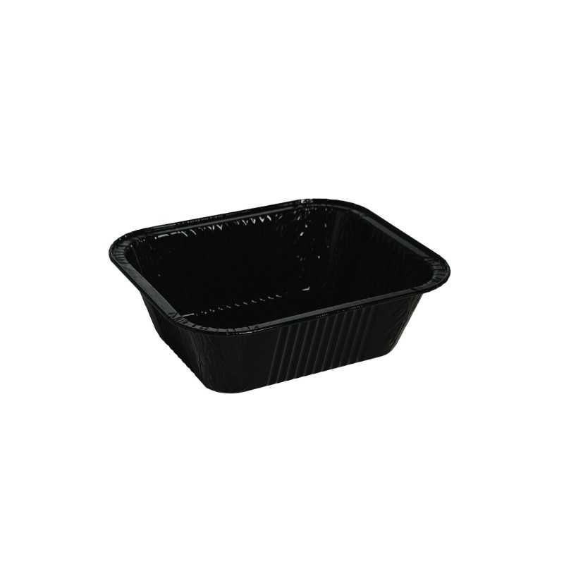 Contenitore alluminio 111 laccato nero 22,6x17,6x3,6 cm | Crovegli