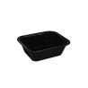 Contenitore alluminio 111 laccato nero 22,6x17,6x3,6 cm | Crovegli