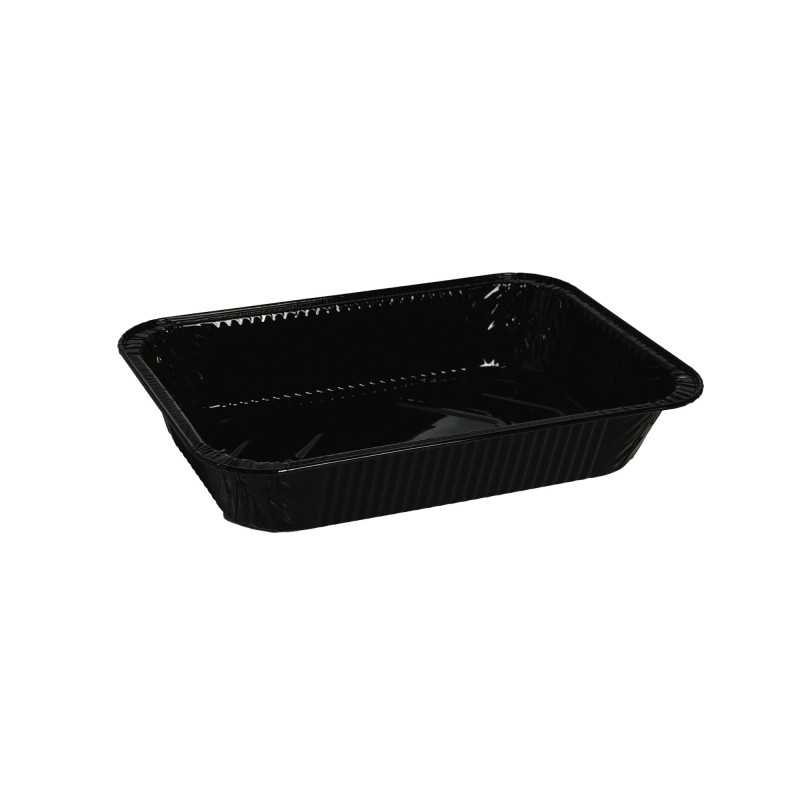Contenitore alluminio 110 laccato nero 15x12,5x4,4 cm | Crovegli