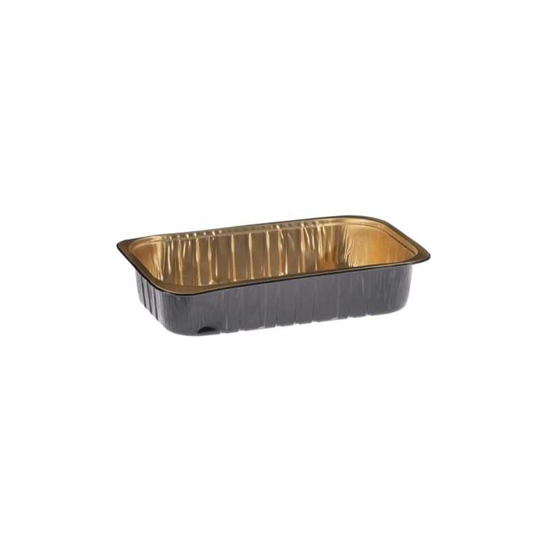 Contenitore alluminio 101 laccato nero 21x14x3,8 cm | Crovegli