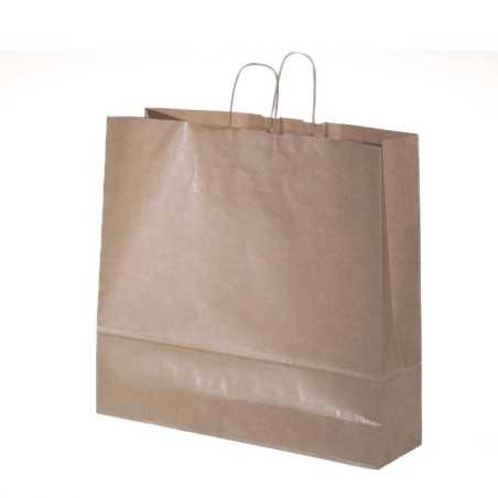 Borsa carta avana sealing manico ritorto 54+14x50 | Crovegli