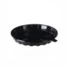 Vaschetta rotonda nera porta torta Ø 18 cm con coperchio | Crovegli
