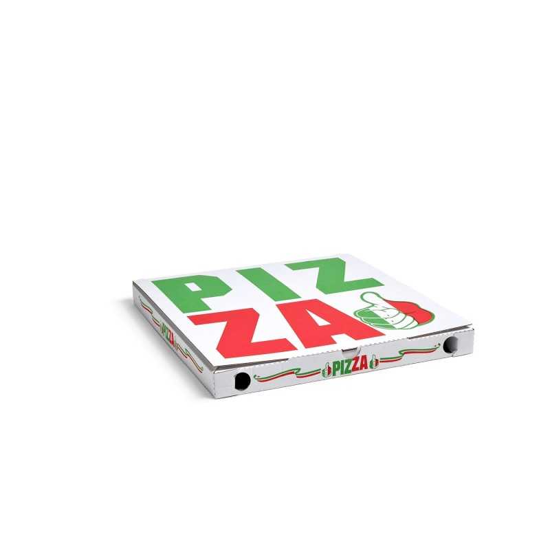 Scatola pizza cartone bianco 33x33 H3 cm | Crovegli