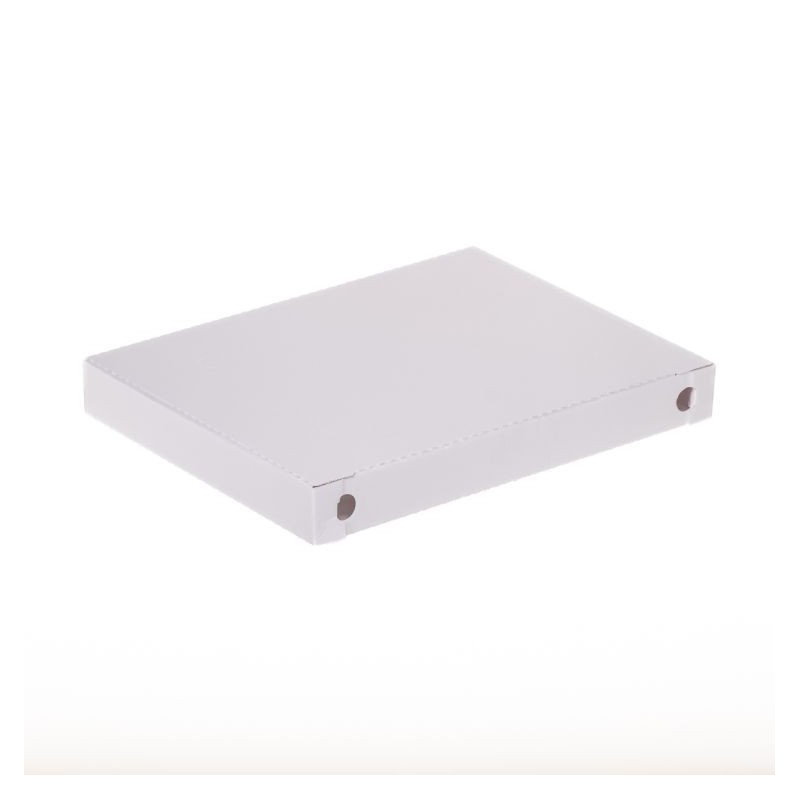 Scatola pizza cartoncino vegetale bianco 50x50 H5 cm | Crovegli