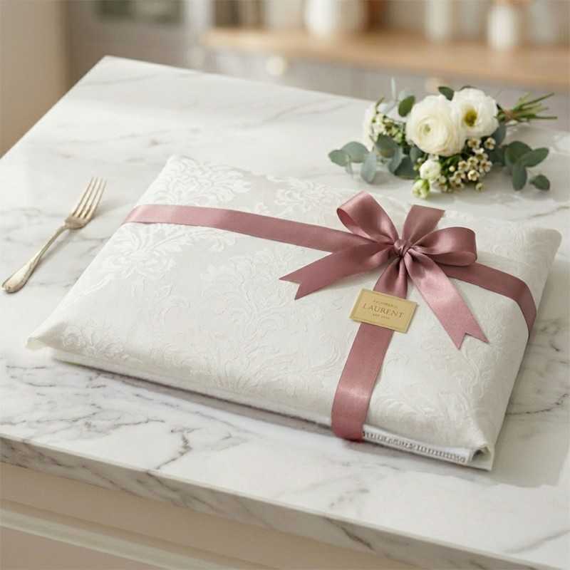 Carta Pelleaglio damascata bianca 50g 75x100 cm | Crovegli