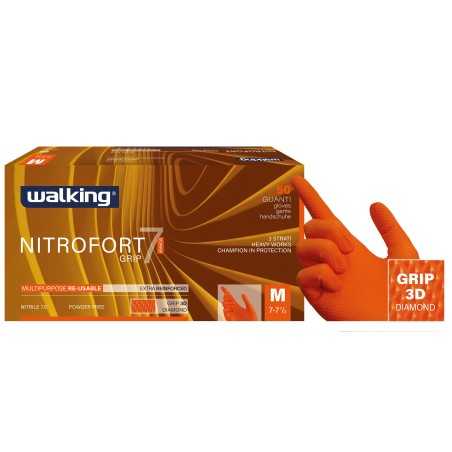Guanto nitrile arancio EkoGrip taglia XL | Crovegli