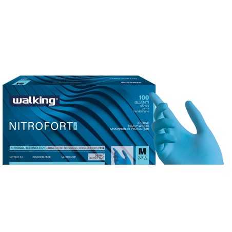 Guanto Nitrofort nitrile blu taglia L | Crovegli