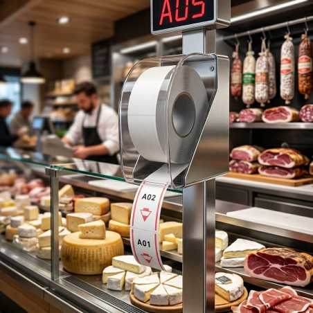 Rotolo ticket eliminacode verde 2000 numeri dispenser | Crovegli