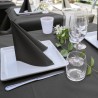 Tovagliolo Airlaid tasca portaposate nero 40x32 cm | Crovegli