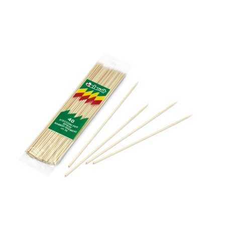 Spiedo legno 30 cm sottoimbustato spiedini maxi carne pesce frutta | Crovegli