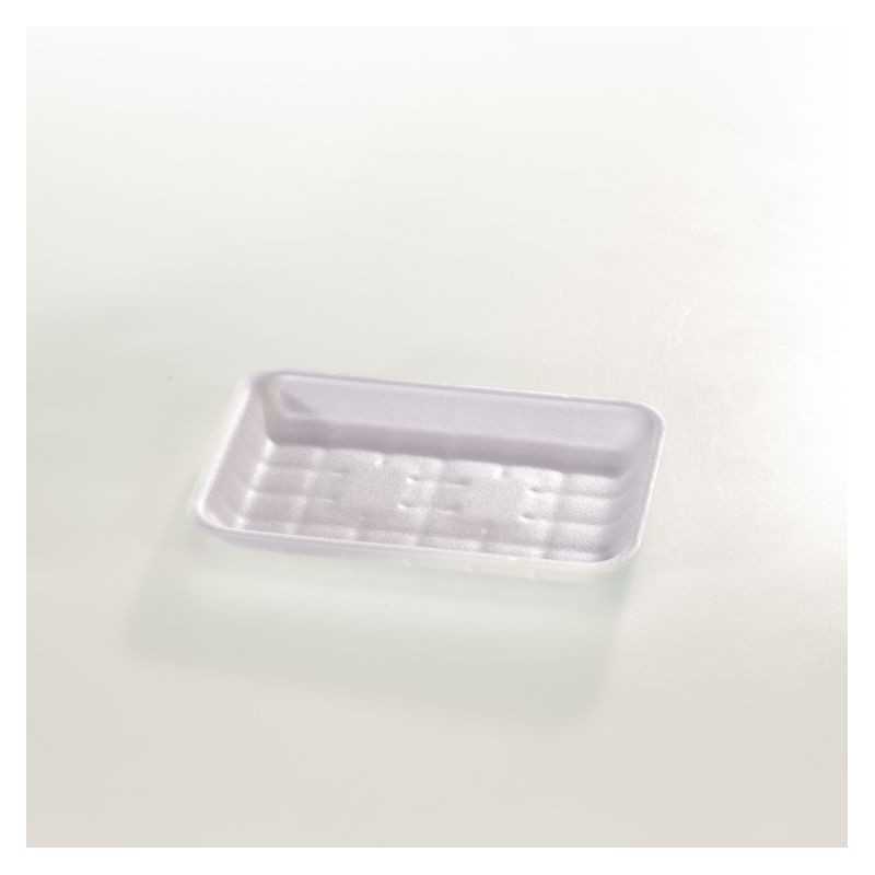 Vassoio polistirolo espanso 24 bianco non drenante 225x160 H27 mm carni formaggi | Crovegli