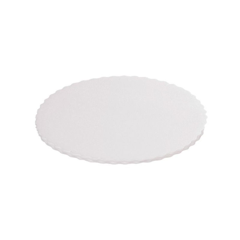 Disco sottotorta polistirolo bianco smerlato Ø 22 cm torte da forno pasticceria | Crovegli