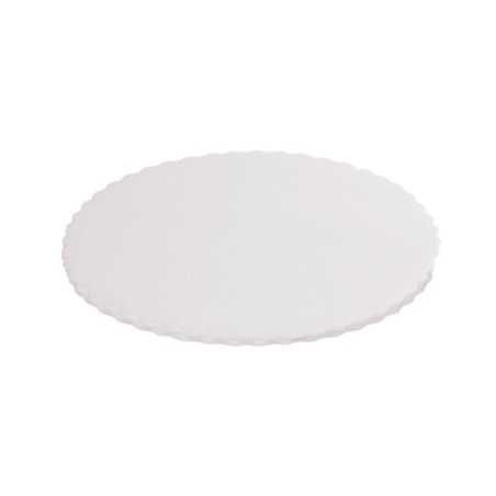 Disco sottotorta polistirolo bianco smerlato Ø 26 cm torte da forno pasticceria | Crovegli