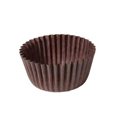 Pirottini ovali N2 carta antiaderente marroni 25x55 H20 mm | Crovegli