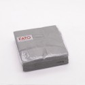 Tovagliolo carta 2 veli 33x33 cm grigio | 50 pezzi