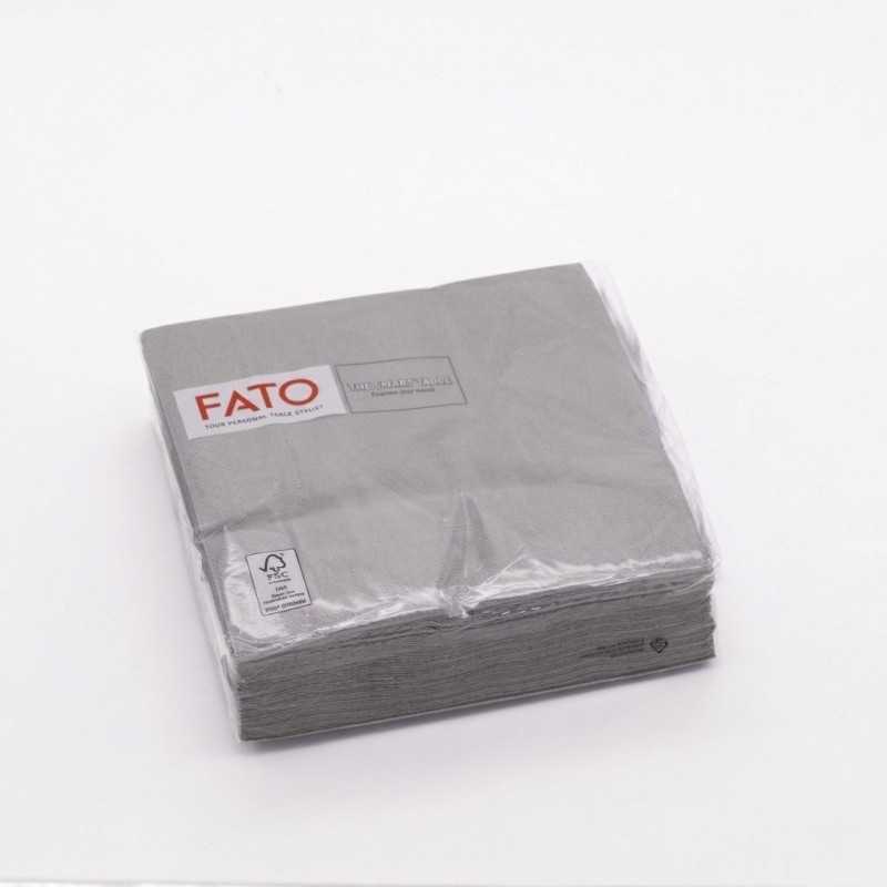 Tovagliolo carta 2 veli 33x33 cm grigio bar ristorazione | Crovegli