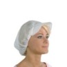 Cuffia monouso donna TNT bianco con visiera | Crovegli