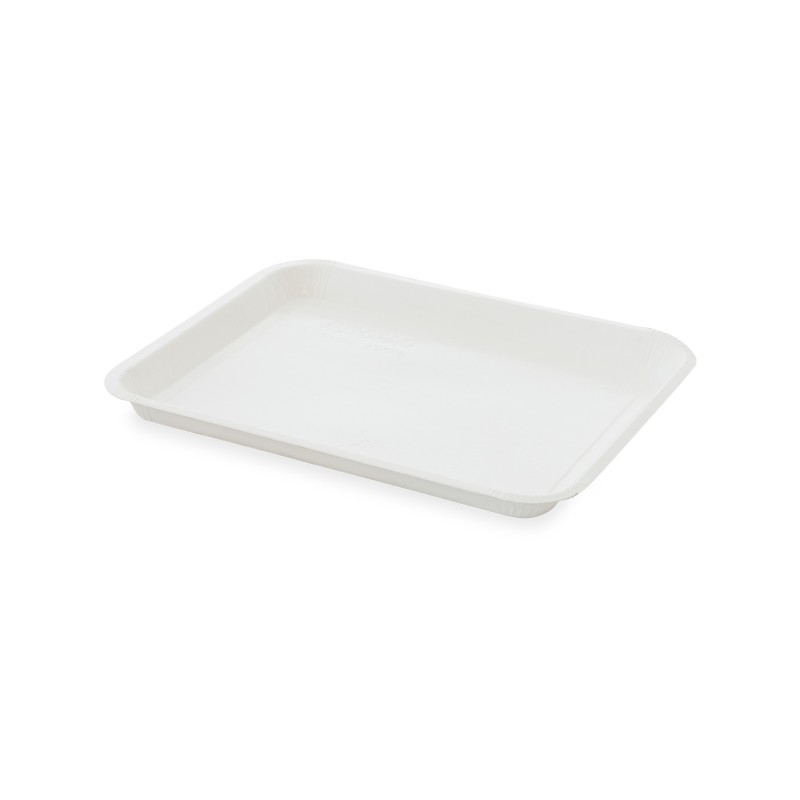 Vassoio cellulosa VS20G/C naturale termosaldabile 210x270 H20 affettati gastronomia | Crovegli