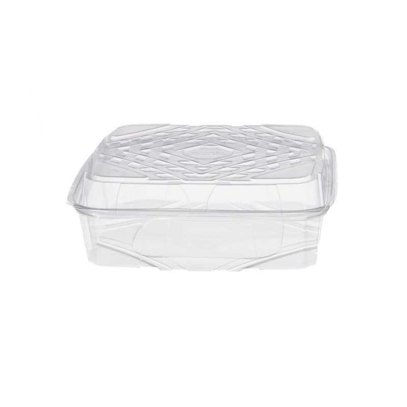 Vaschetta PET quadrata porta torta 18x18 cm H 65 mm | Crovegli