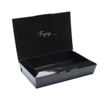 Contenitore nero plastificato 27x17 h5,3 cm | Crovegli