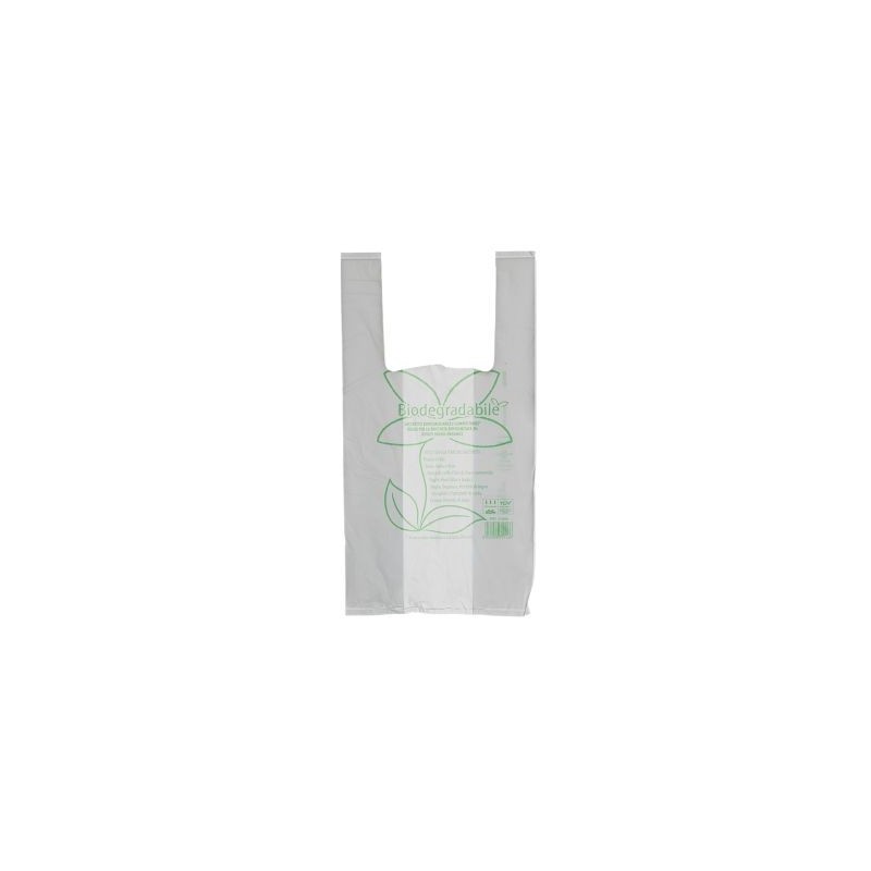 Shopper mini biodegradabile compostabile strappo 24x45 cm 10 g trasporto merce | Crovegli