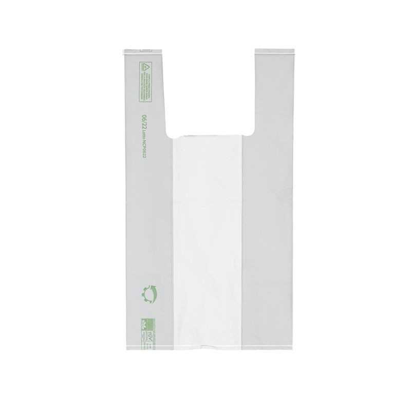 Shopper biodegradabile compostabile 28x50 cm 8 g trasporto merce | Crovegli