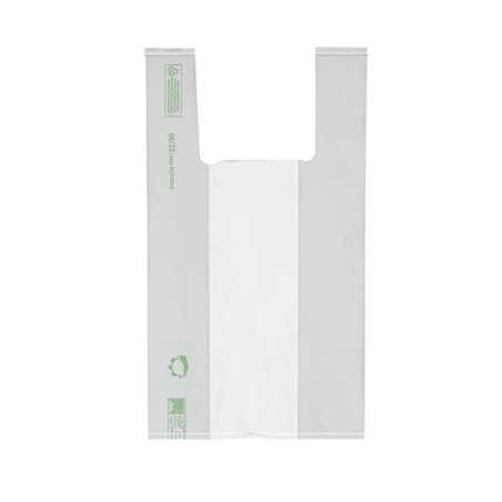 Shopper biodegradabile compostabile 28x50 cm 8 g trasporto merce | Crovegli