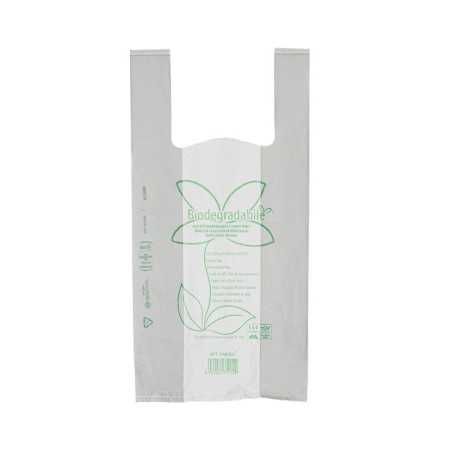 Shopper biodegradabile compostabile 28+15x50 cm 10 g trasporto merce | Crovegli