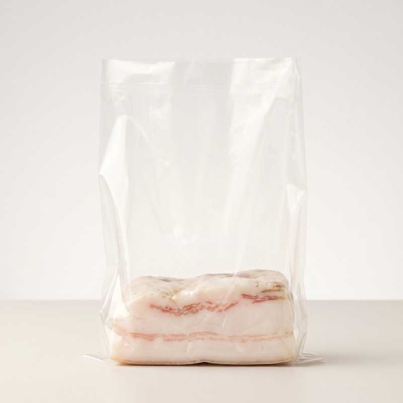 Busta politene neutra per lardo 11+5x33 cm soffiettata | Crovegli