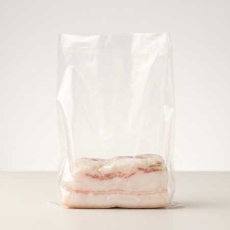 Busta politene neutra per lardo 11+5x33 cm soffiettata | Crovegli