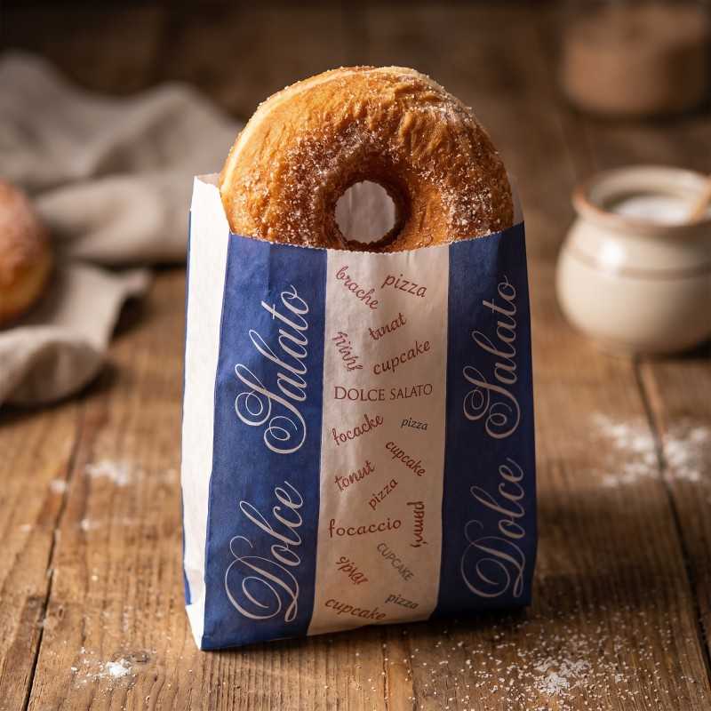 Sacchetto antigrasso Dolce e Salato 17x36 cm asporto panini focacce | Crovegli