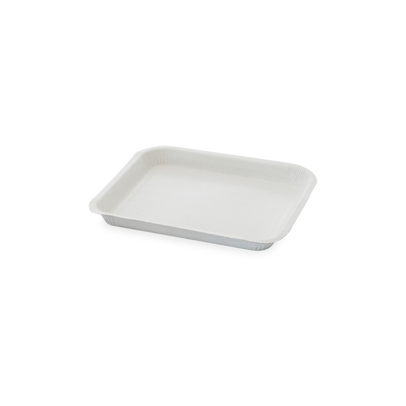 Vassoio cartone VS20P bianco termosaldabile 180x210 H20 affettati gastronomia | Crovegli