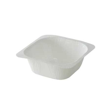 Vaschetta cellulosa VS50P termosaldabile 135x135 H50 1 porzione microonde | Crovegli