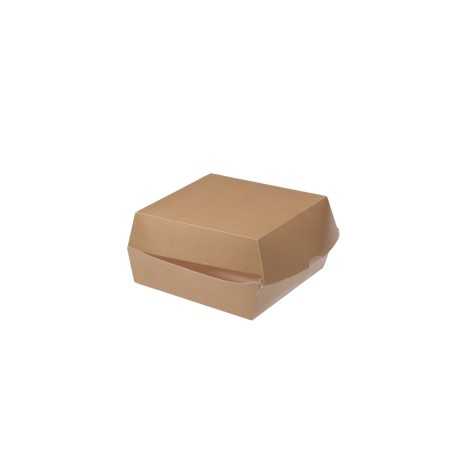 Porta hamburger cartoncino avana bio 12x12x7 cm | Crovegli