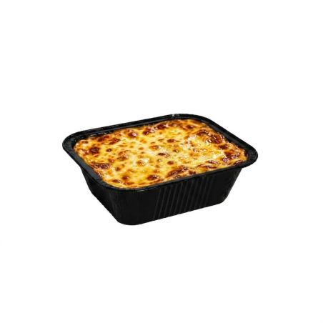 Contenitore alluminio 111 laccato nero 22,6x17,6x3,6 cm | Crovegli