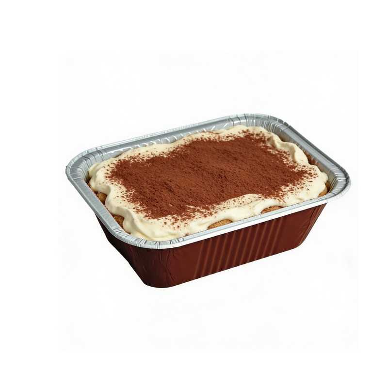 Contenitore alluminio 110 laccato rame 1 porzione | Crovegli