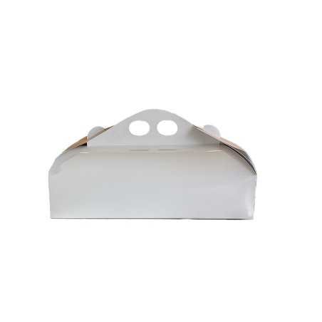 Scatola torta quadrata bianco Vitrè 45x45x10 cm | Crovegli