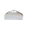 Scatola torta quadrata bianco Vitrè 45x45x10 cm | Crovegli