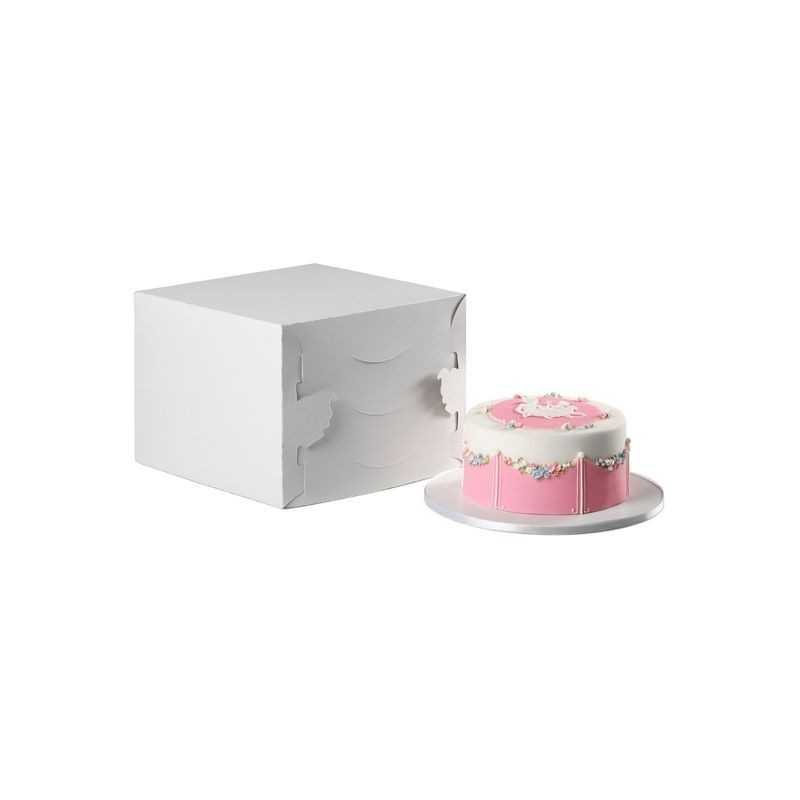 Scatola torta Magica bianca 25x25 cm 4 altezze | Crovegli
